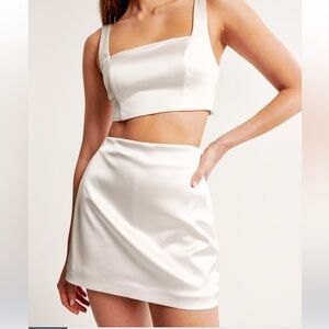 NWT A&F Scarlett Satin Mini Skort